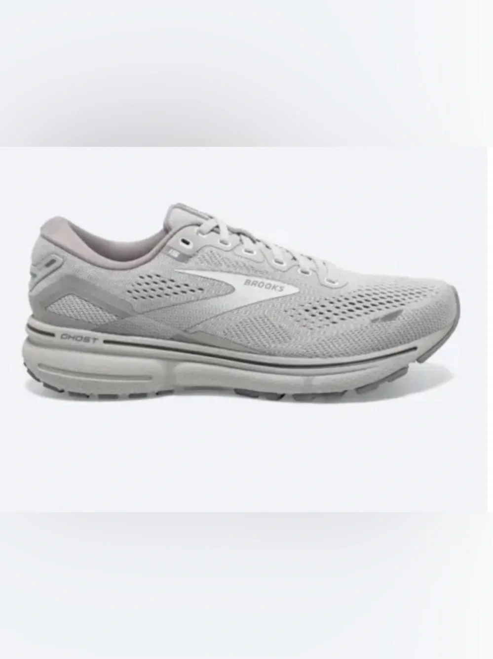 Brooks Women’s Running Shoe in Light Gray and White Size 8